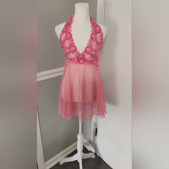 Victoria's Secret Dresses & Skirts - Victoria's Secret Sheer Mesh Lace Cami Dress Sz S